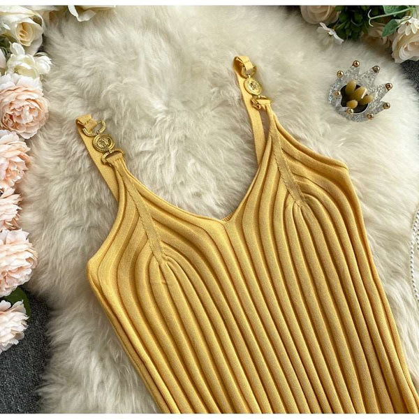 Blusa de Alcinha em Malha Decote V