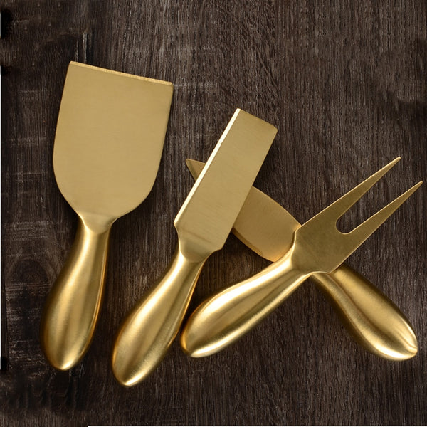 Kit 4 Facas Para Servir Queijo Aço Inox