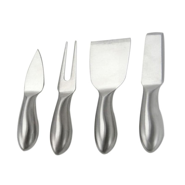 Kit 4 Facas Para Servir Queijo Aço Inox