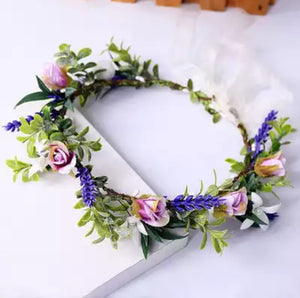 Coroa de Flores Acessório de Cabelo