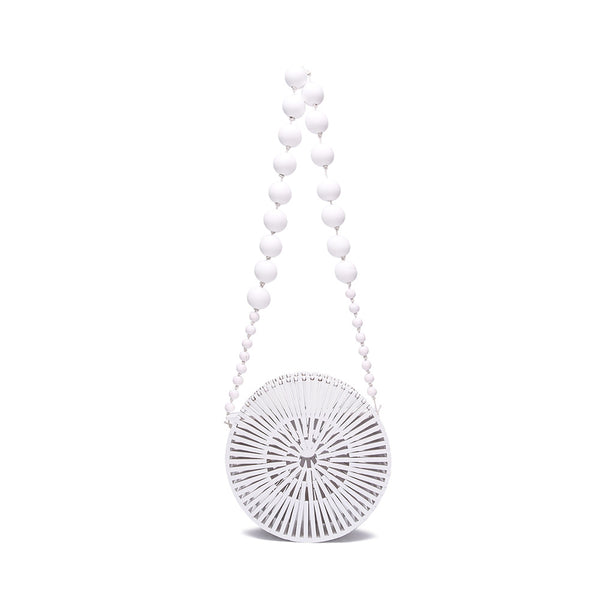Bolsa Pequena de Ombro de Bambu e Madeira