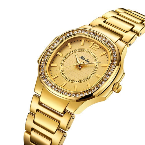 Relógio De Pulso Feminino Patek Ouro 4.8 Aço Inoxidável