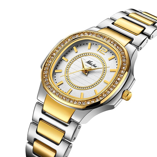 Relógio De Pulso Feminino Patek Ouro 4.8 Aço Inoxidável
