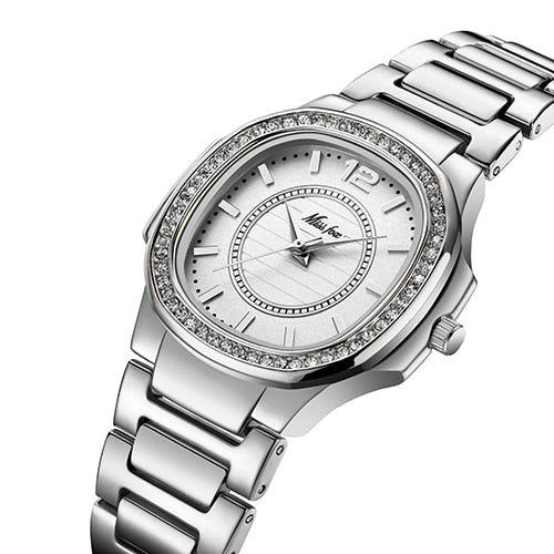 Relógio De Pulso Feminino Patek Ouro 4.8 Aço Inoxidável