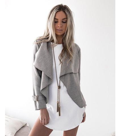 Lapel Wool Coat Jacket