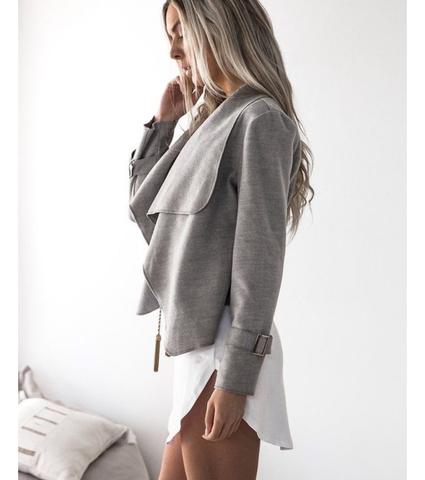Lapel Wool Coat Jacket