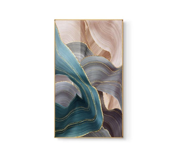 Pintura em Folha Nórdico Canvas Gold
