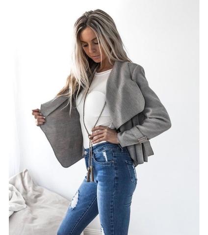 Lapel Wool Coat Jacket
