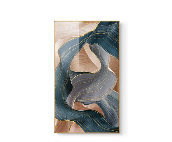 Pintura em Folha Nórdico Canvas Gold
