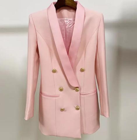 Blazer Alongado Com Botões