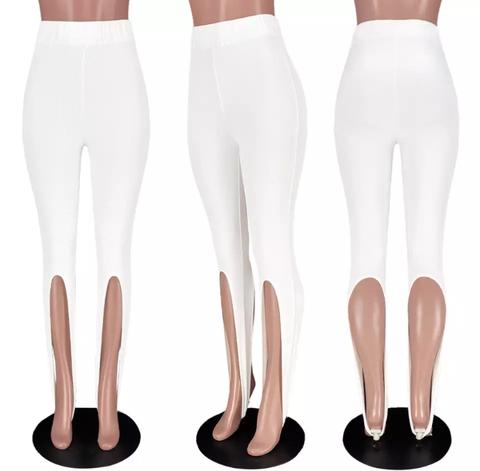 Calça Legging com Recorte