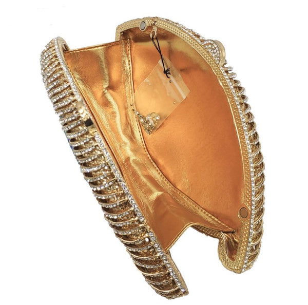 Bolsa Pequena de Cristal Clutch Olho Grego
