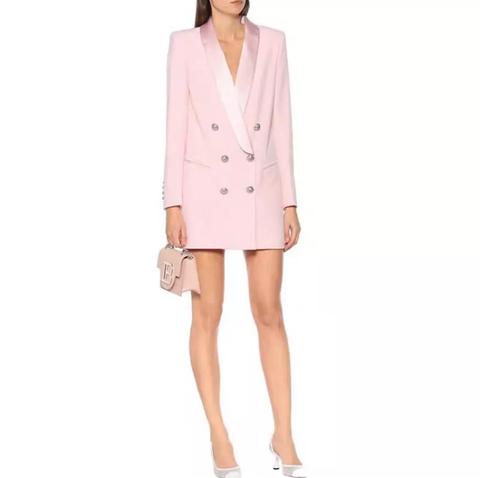Blazer Alongado Com Botões