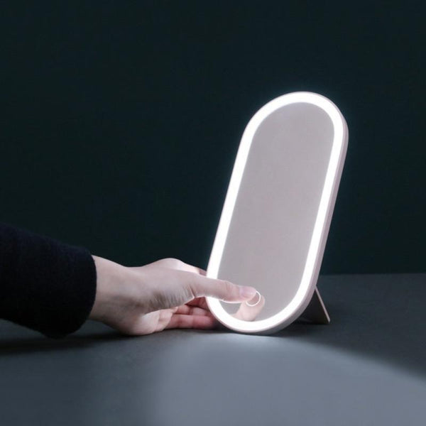 Portable Makeup Case Mirror With LED Light