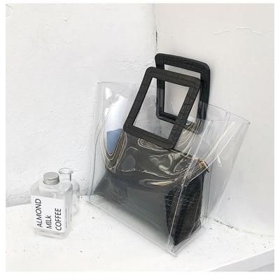 Bolsa Pequena de Mão Vinil Transparente