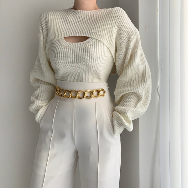 Two Piece Knit Pullover