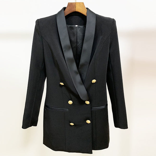 Blazer Alongado Com Botões