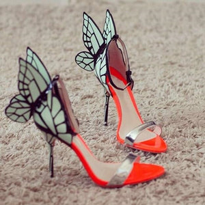 Angel Winged Thin High Heel Sandal