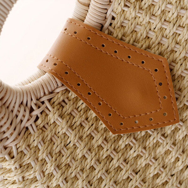 Bolsa Redonda de Mão Artesanal em Crochê Praia