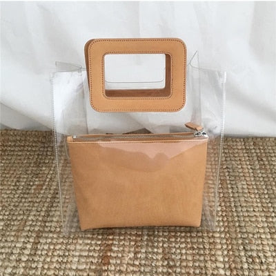 Bolsa Pequena de Mão Vinil Transparente