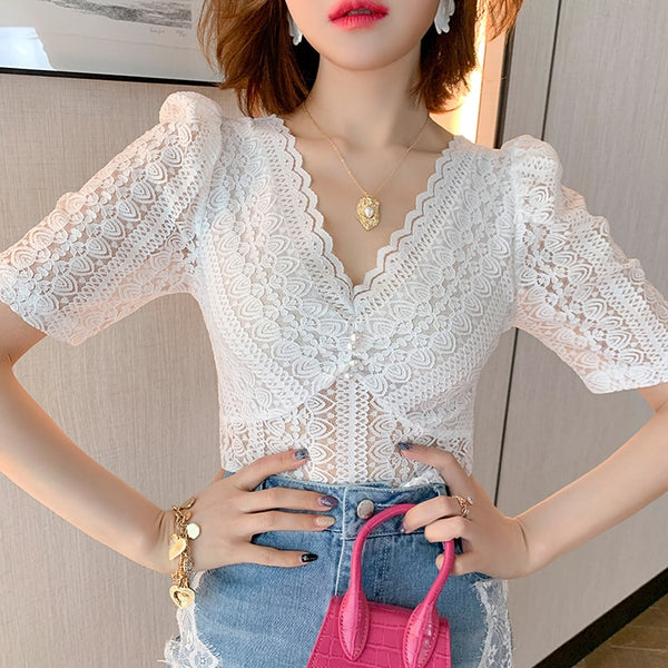 Custom Long Jean Skirt with Lace