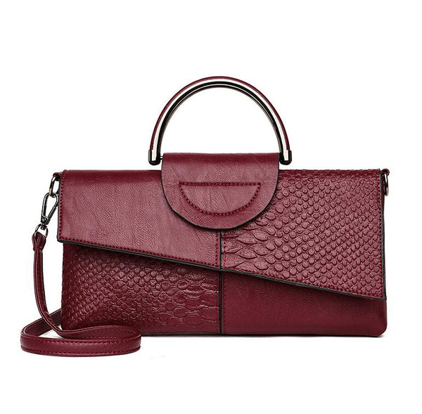 Bolsa Pequena Quadrada de Couro