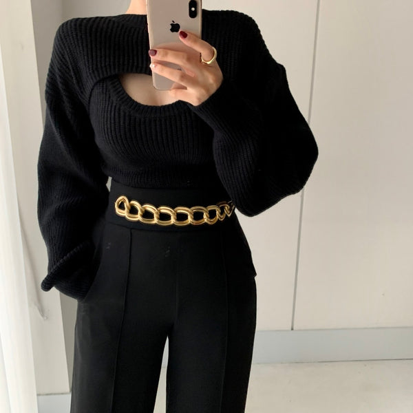 Two Piece Knit Pullover
