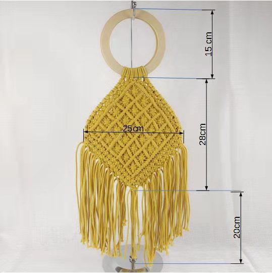 Bolsa Pequena de Mão em Crochê Artesanal Praia