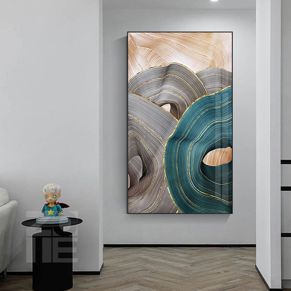 Pintura em Folha Nórdico Canvas Gold
