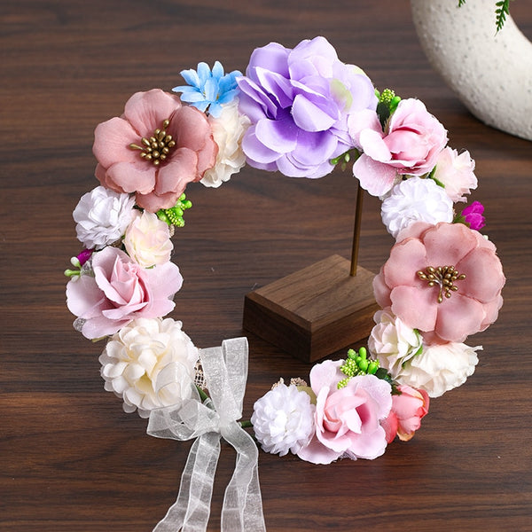 Coroa de Flores Acessório de Cabelo
