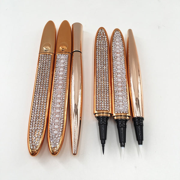 Eyeliner With Waterproof Glue For False Eyelashes 