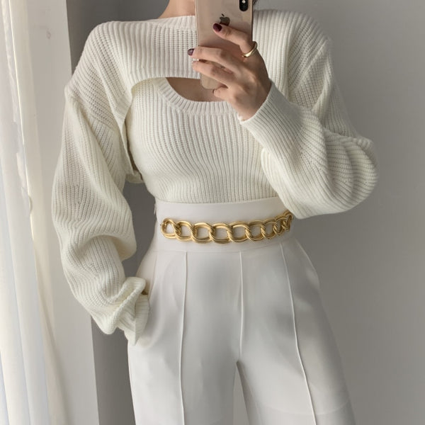 Two Piece Knit Pullover