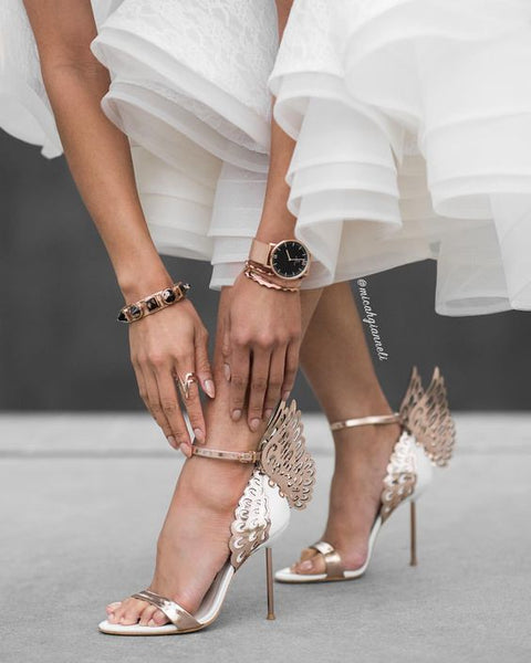 Angel Winged Thin High Heel Sandal