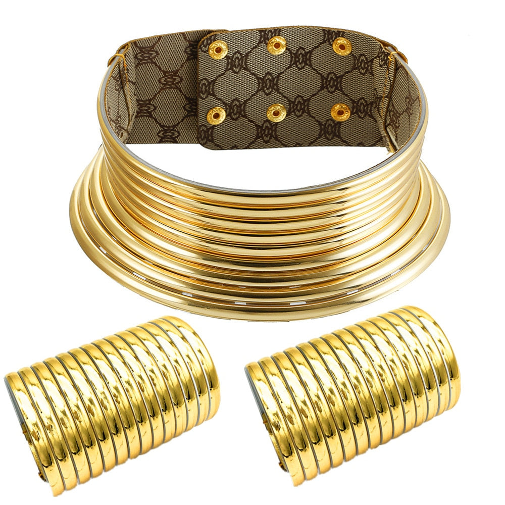 Thick Metal Neck Choker