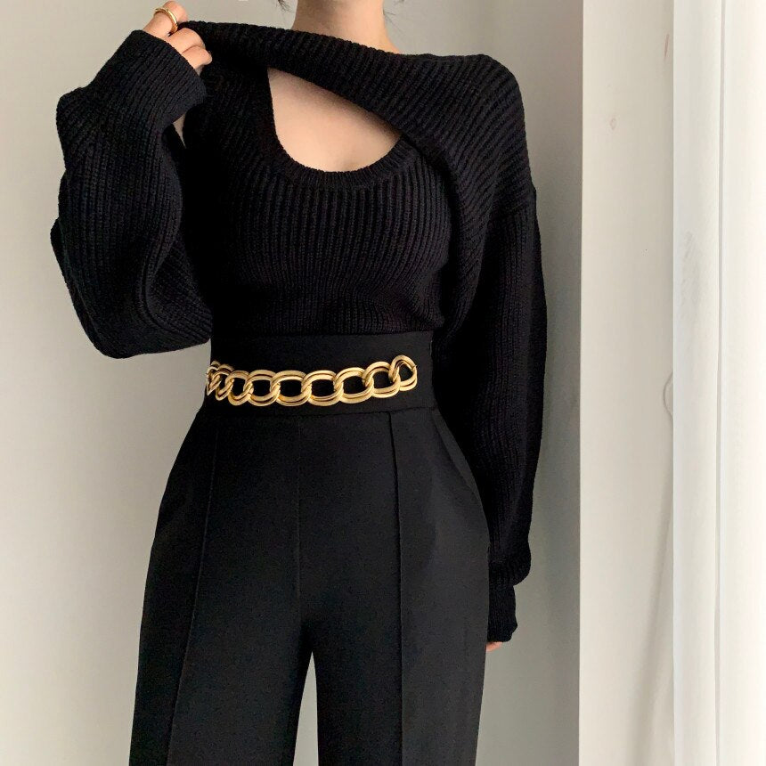 Two Piece Knit Pullover
