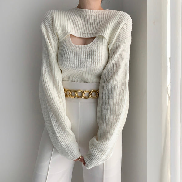 Two Piece Knit Pullover