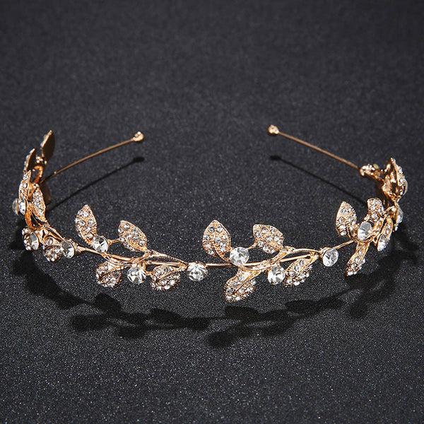 Tiara de Metal com Cristais