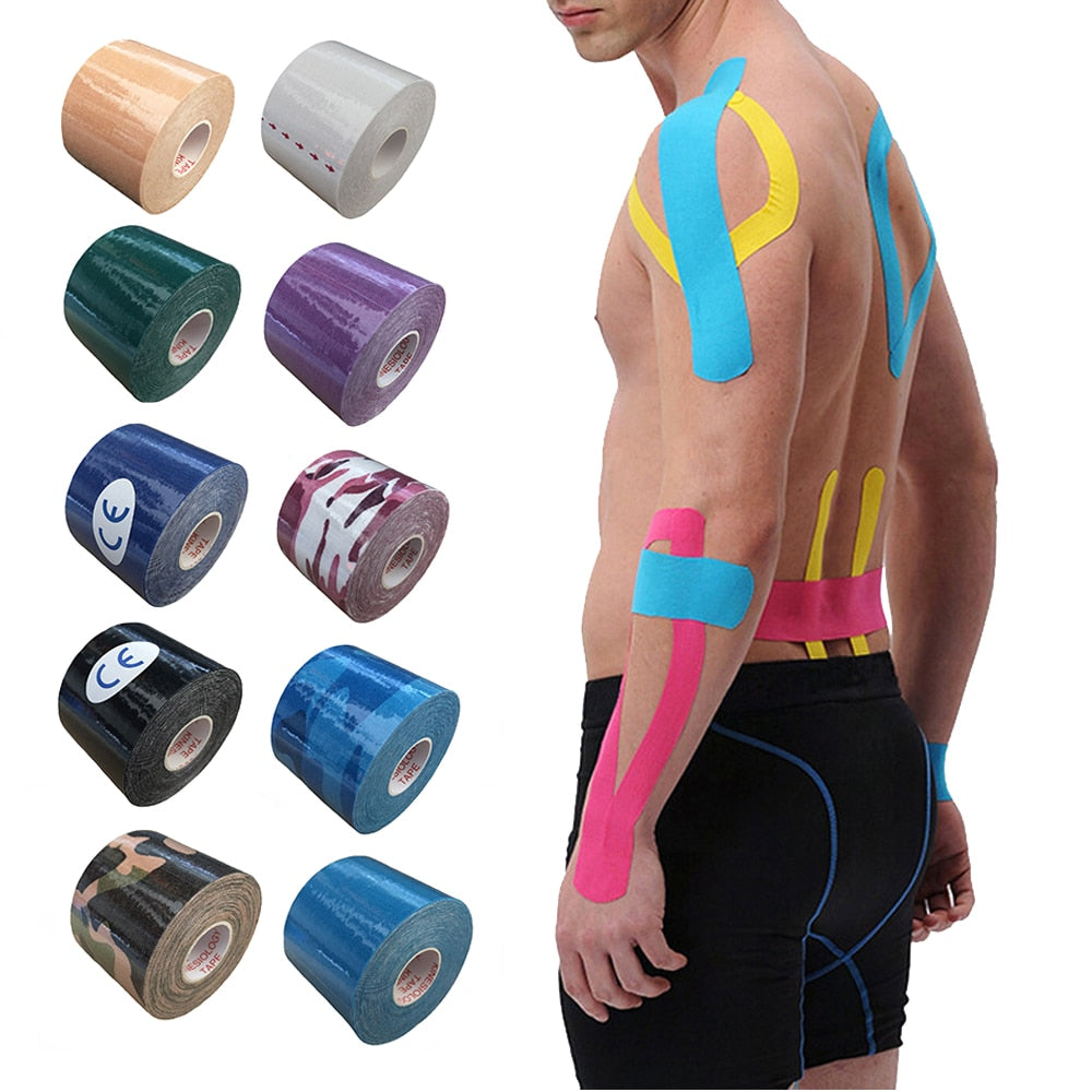 Kit 5 Kinesio Tapes Functional Adhesive Elastic Bandage 