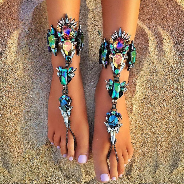 Tornozeleira de Cristal Praia