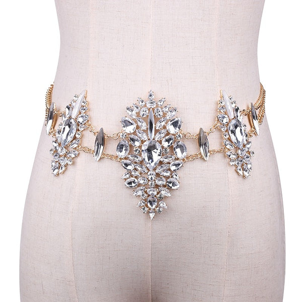 Colar de Cintura com Cristal