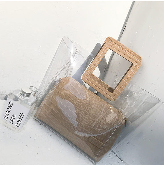 Bolsa Pequena de Mão Vinil Transparente