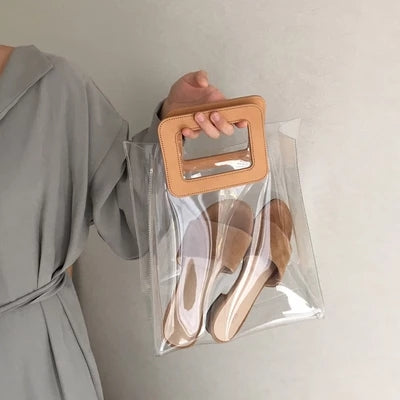 Bolsa Pequena de Mão Vinil Transparente