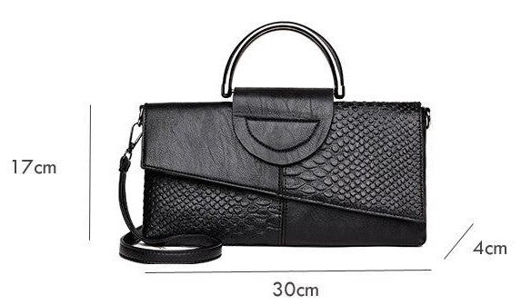 Bolsa Pequena Quadrada de Couro