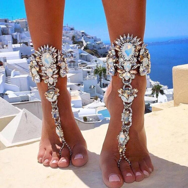 Tornozeleira de Cristal Praia