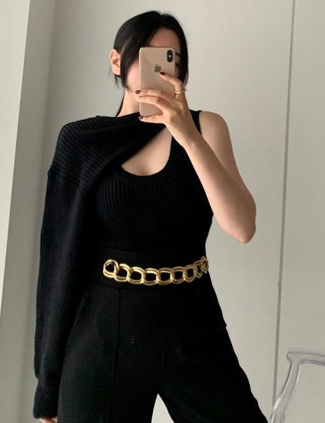 Conjunto de Lã Casaco e Regata
