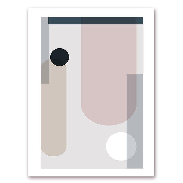 Minimalistc Abstrato Geometria Pintura em Folha