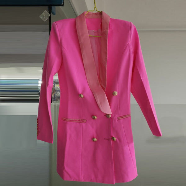 Blazer Alongado Com Botões