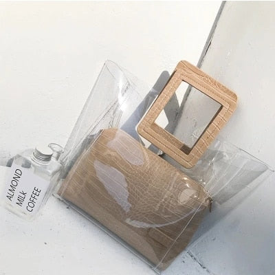 Bolsa Pequena de Mão Vinil Transparente