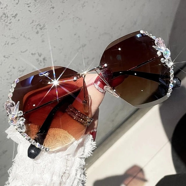 Óculos de Sol com Diamantes