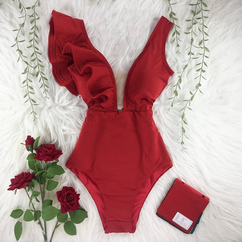 Ruffled Swimsuit
